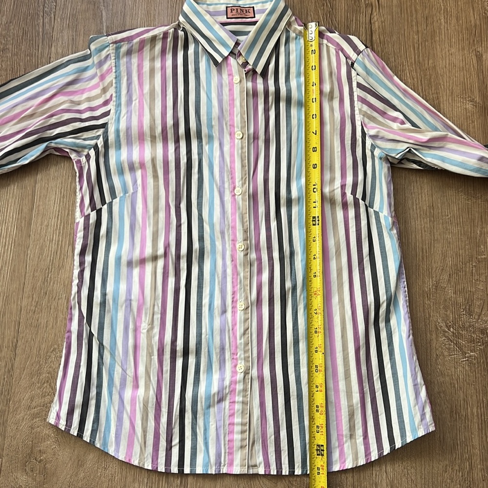Thomas Pink Women’s Long Sleeve Striped Multicolor Button Down Top Size: 8 - Picture 16 of 17